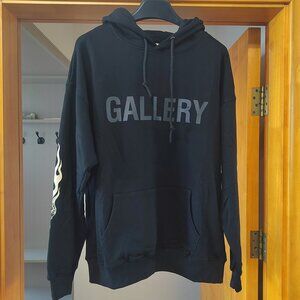 Gallery Dept. Flames Hoodie Black
